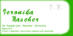 veronika mascher business card